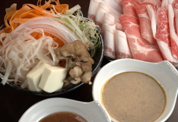 ▼特選しゃぶしゃぶコース【豚盛り170g】